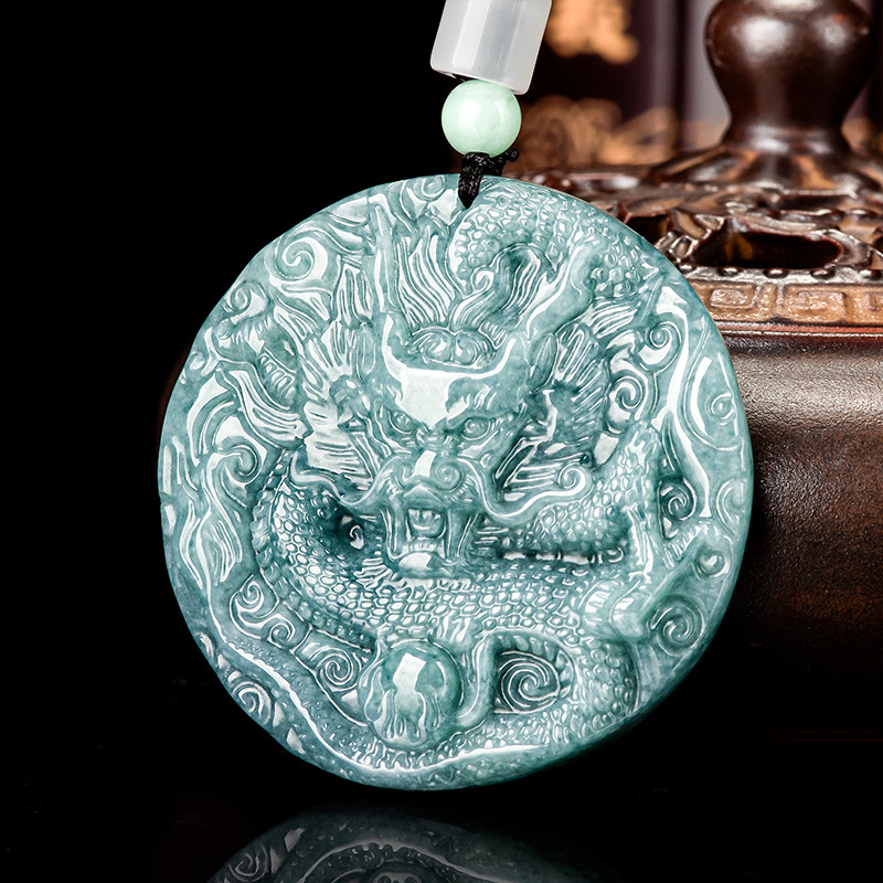 Women Accessories Gift - Burmese Jadeite Dragon Pendant Necklace Gifts