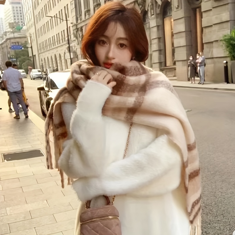 Women'S Formal Accessories - Classic Plaid Scarf for Women -