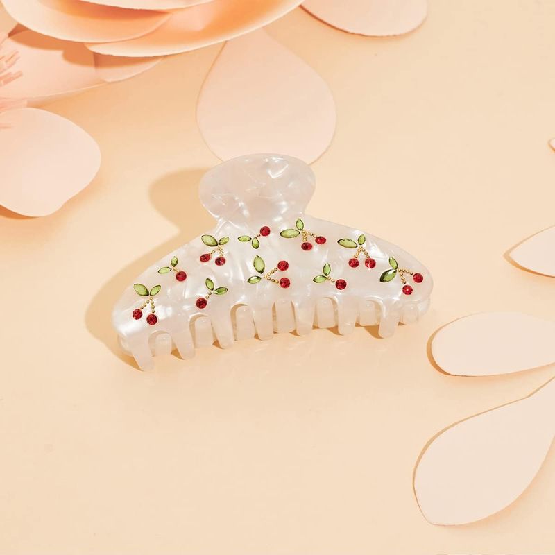 Women'S Vacation Accessories - 1pc Cherry hair clip, rhinestone, sweet