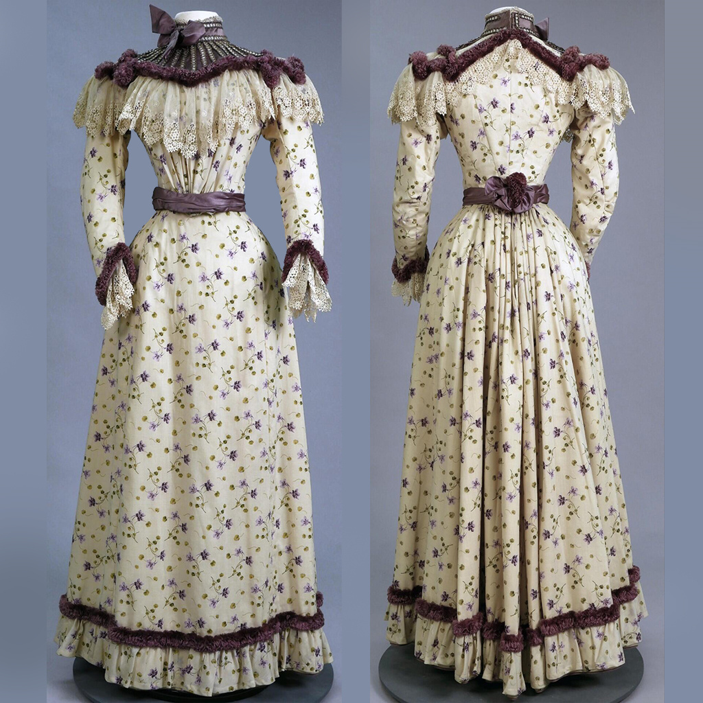Women'S Accessories Louis Vuitton - 1890s-1899s Victorian Fashion Gothic Floral High