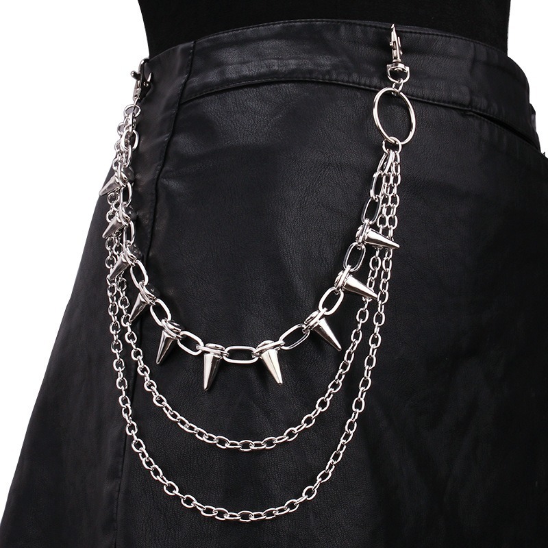 Women'S Jeans Accessories - Hip Hop Punk Rock Metal Pants