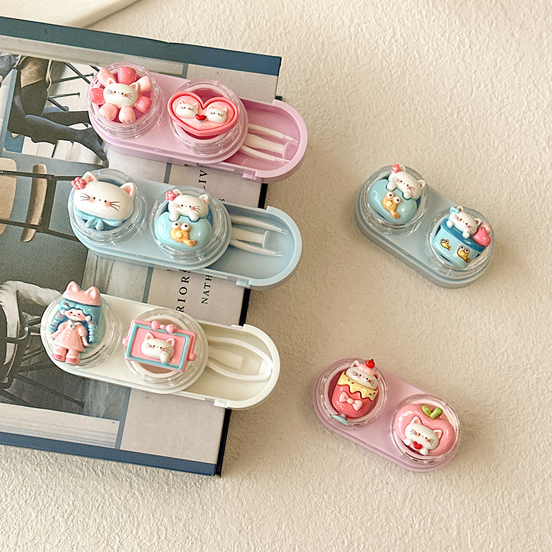 Cute Cartoon Cat Contact Lens  - Women Accessories Drawer review and price