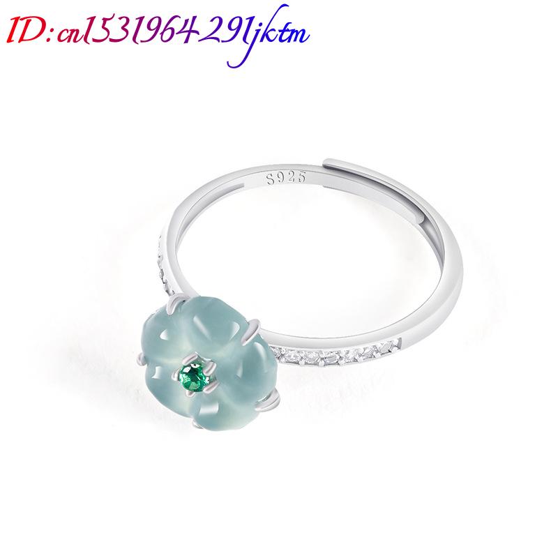 Blue Burmese Jadeite Flower Ri - Women Accessories Gift review and price