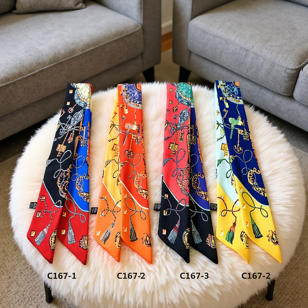 Print Scarf Four Seasons Prese - Women Accessories In Wholesale review and price