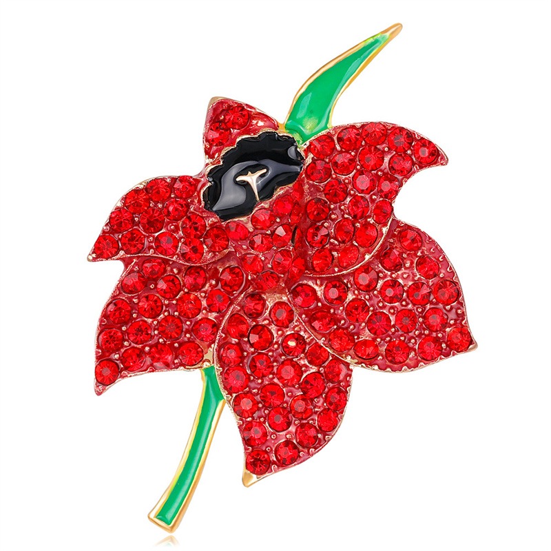Zinc Alloy Poppy Brooch UK Pri - Women'S Accessories Uk review and price
