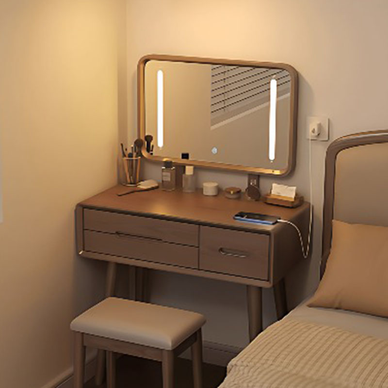 Mirror Desk Vanity Table Stool - Women Accessories Drawer review and price