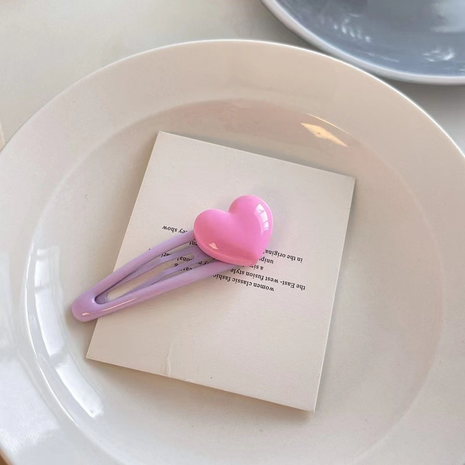 5pcs Cartoon Heart Hair Clips  - Women Accessories Wholesale China review and price