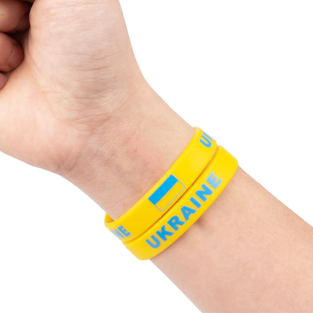 2pcs Ukraine Flag Bracelet Sil - Women'S Accessories Uk review and price