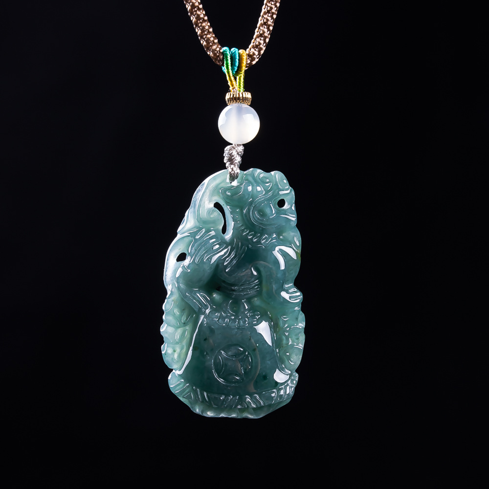 Burmese Jadeite Pixiu Pendant  - Women Accessories Gift review and price