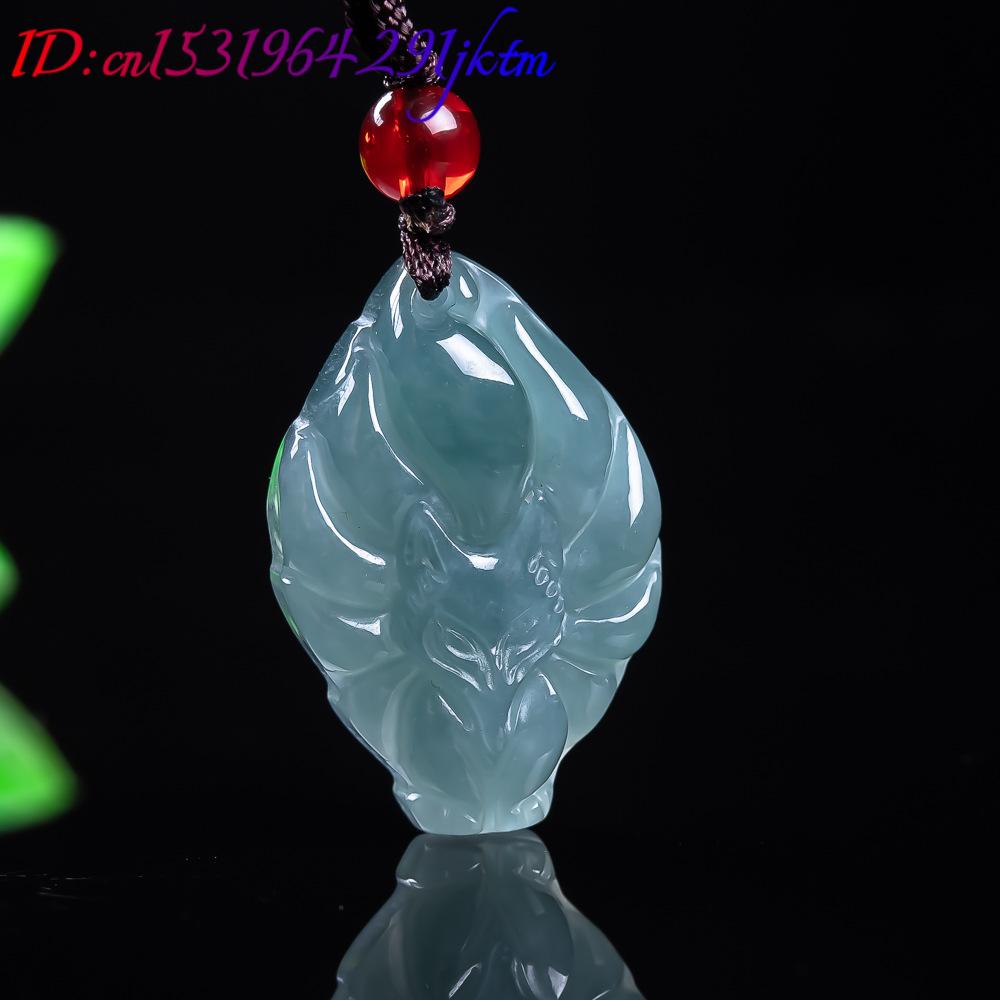 Natural Burmese Jadeite Fox Pe - Accessories Woman review and price