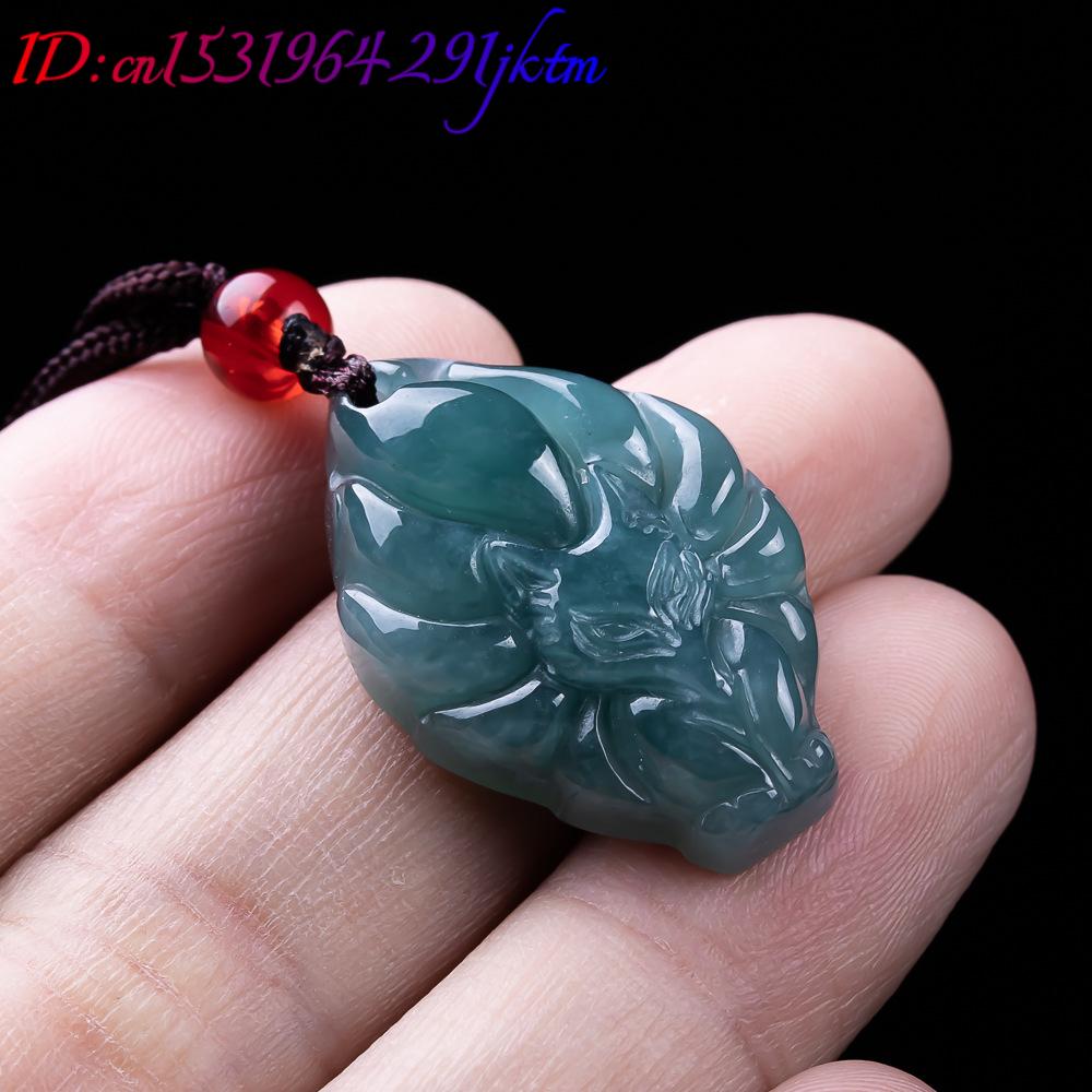 Natural Burmese Jadeite Fox Pe - Accessories Woman review and price