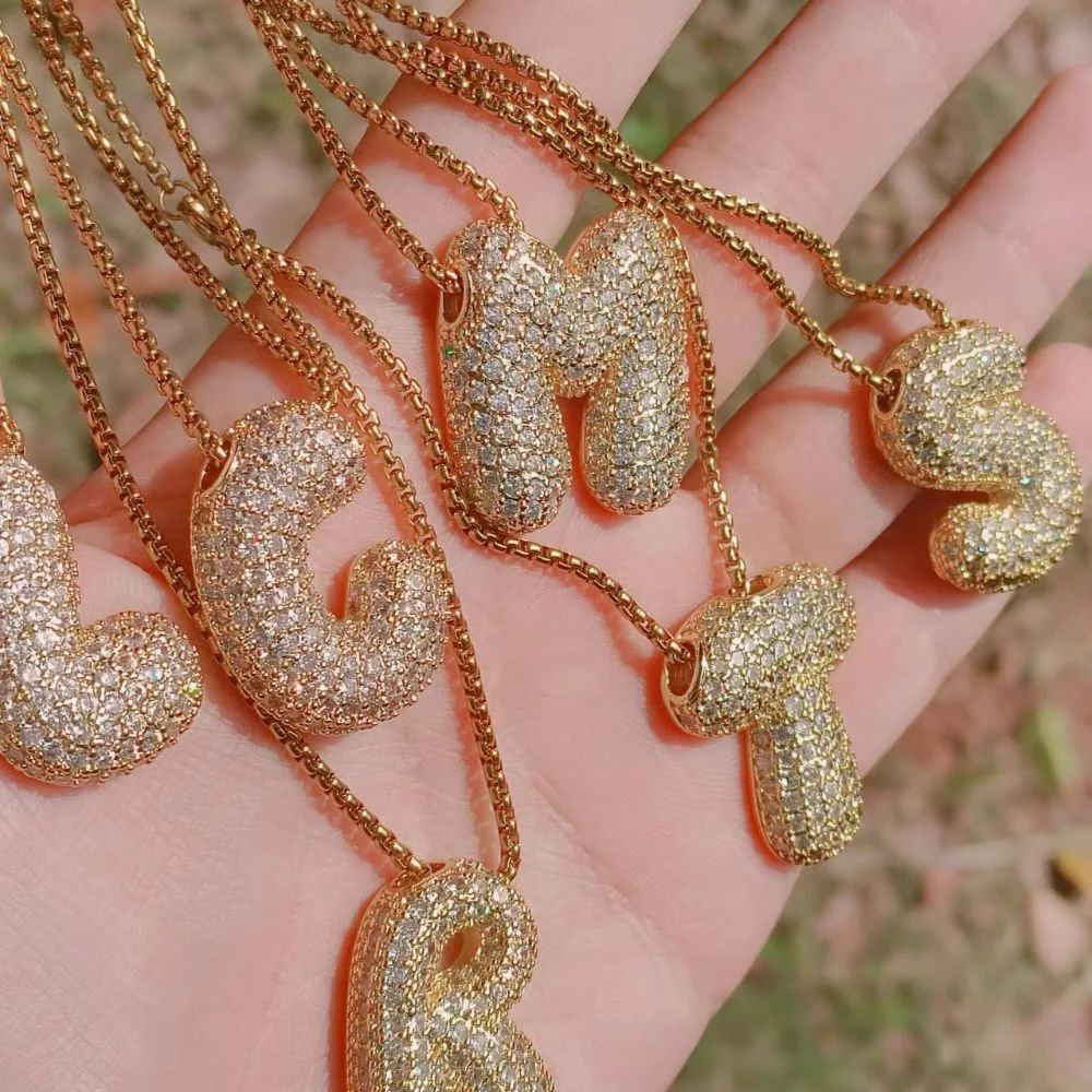Luxury Cubic Zircon Balloon In - Charm Necklace Dainty review and price