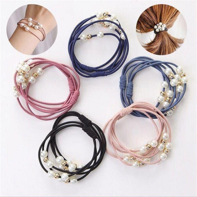 10pcs Basic Knot Pearls Elasti - Women Accessories Wholesale China review and price