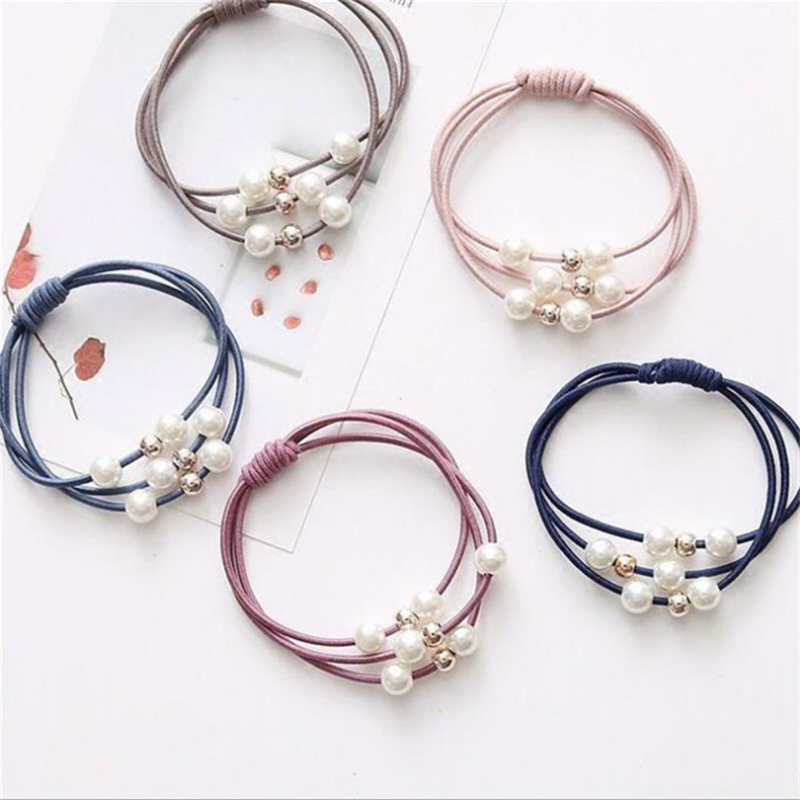 10pcs Basic Knot Pearls Elasti - Women Accessories Wholesale China review and price