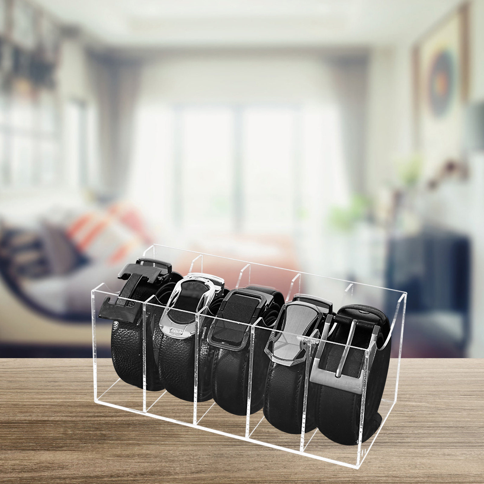 5-Slot Clear Acrylic Belt Orga - Women Accessories Drawer review and price