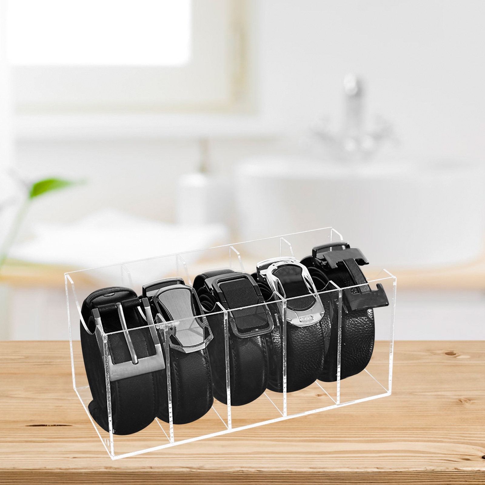 5-Slot Clear Acrylic Belt Orga - Women Accessories Drawer review and price