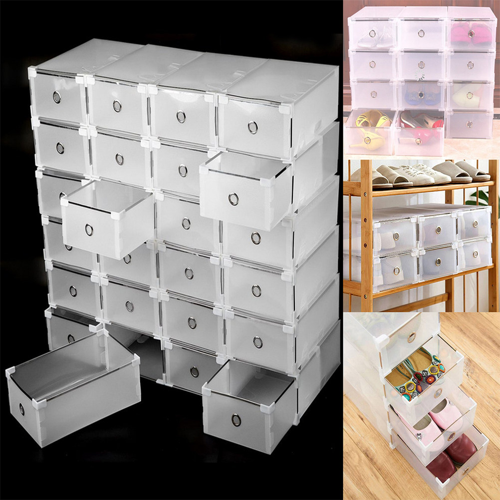 2Pcs Drawer Transparent Shoes  - Women Accessories Drawer review and price