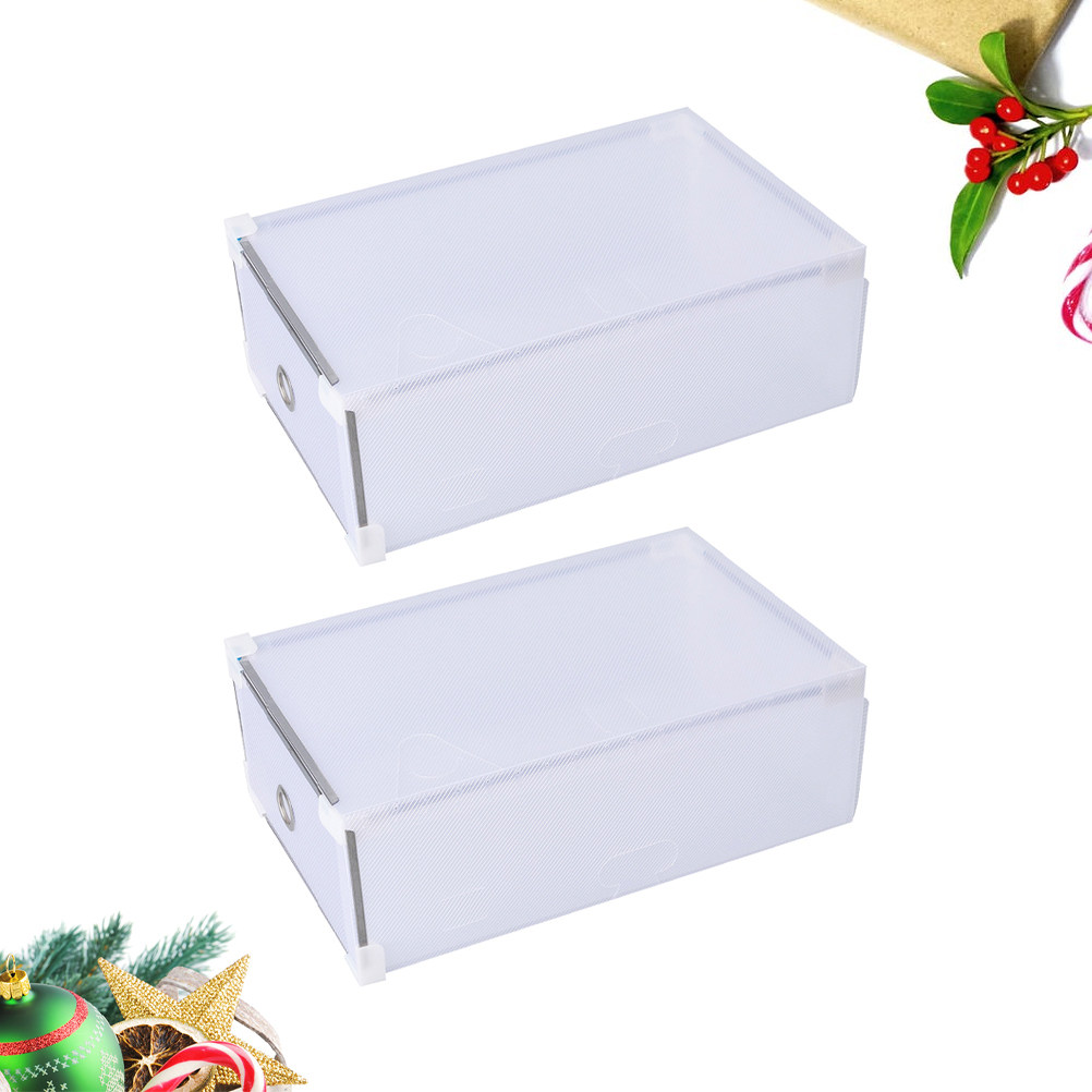 2Pcs Drawer Transparent Shoes  - Women Accessories Drawer review and price