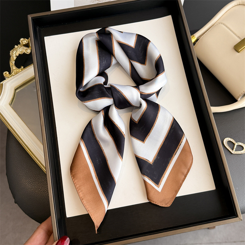 Satin Silk Geometric Stripe Pr - Women'S Vacation Accessories review and price