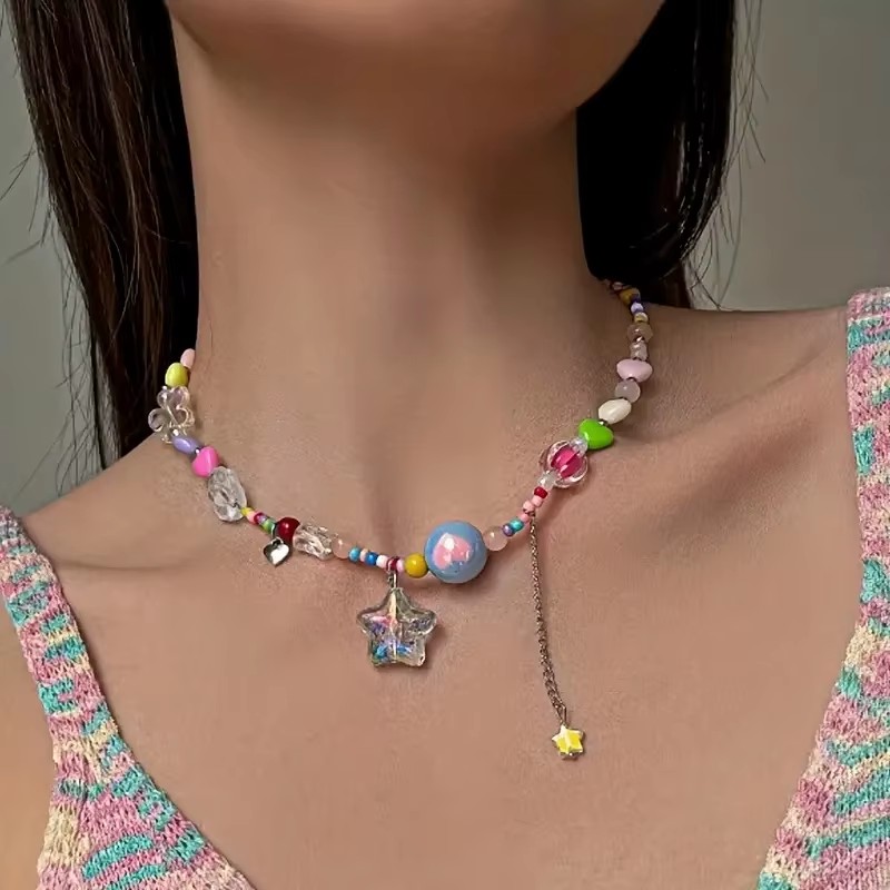 Boho Candy Star Beaded Clavicl - Women'S Vacation Accessories review and price