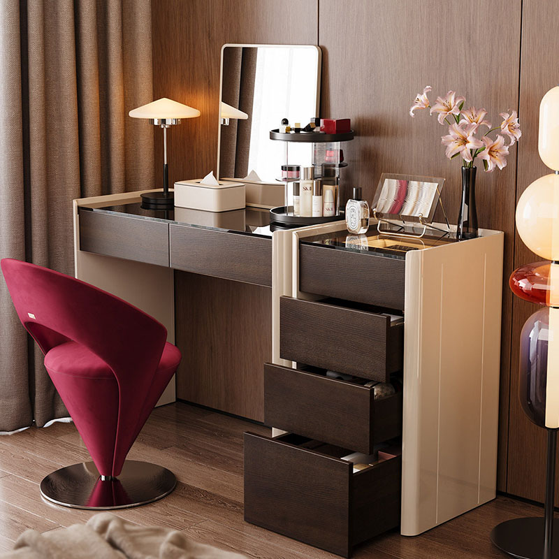 Coffee Modern Vanity Table Com - Women Accessories Drawer review and price