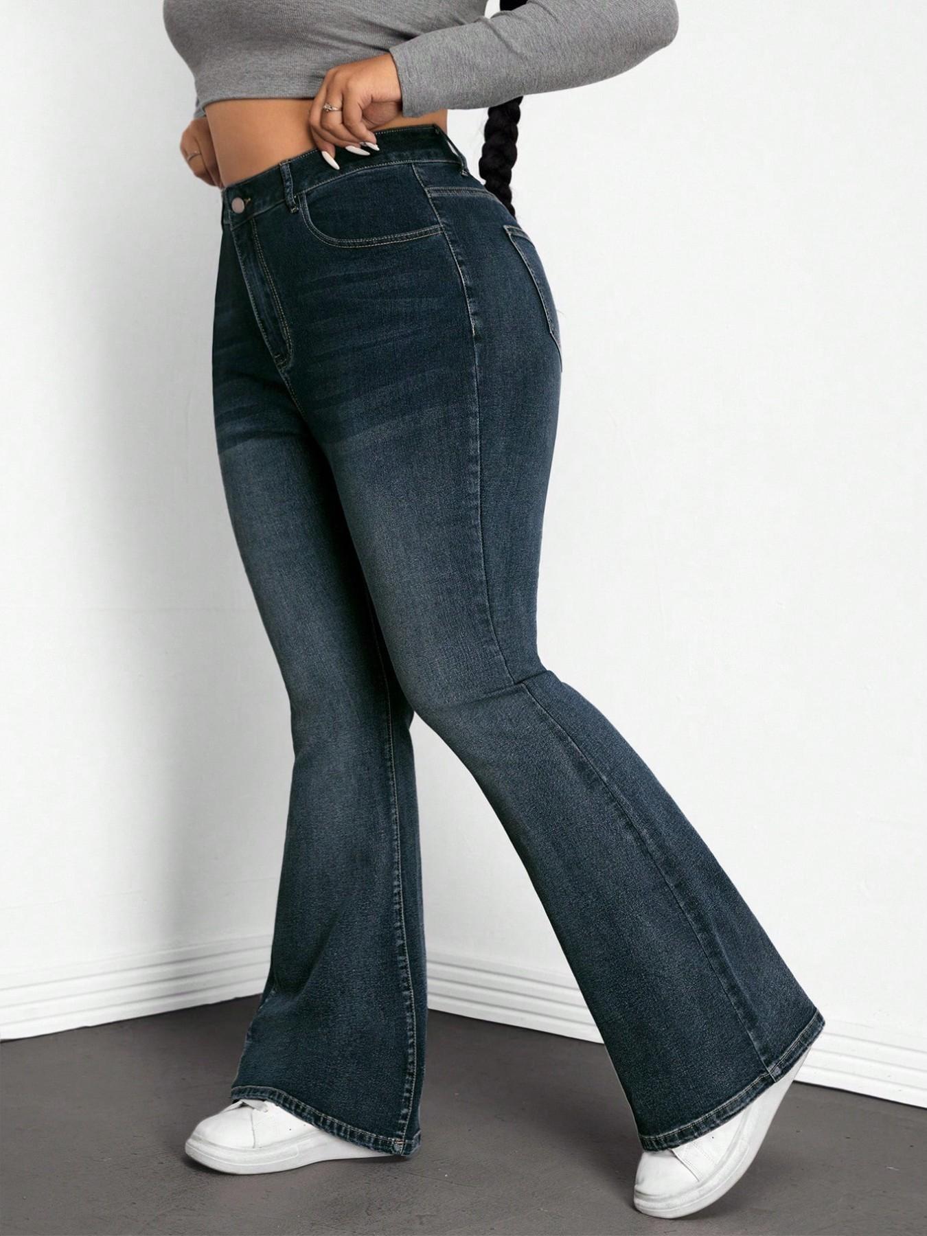 Plus Size High Waist Flare Jea - Women'S Jeans Accessories review and price